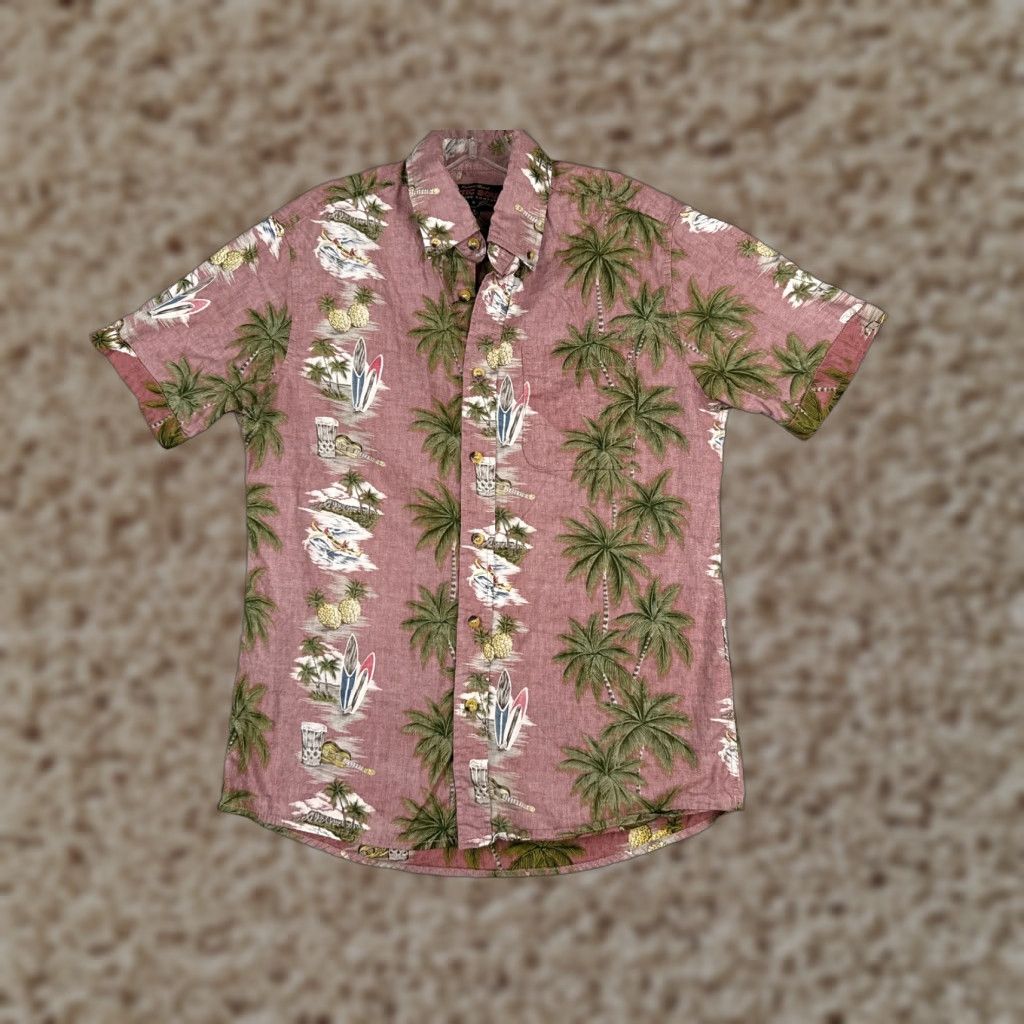 Vintage Rustic Souls Shirt Men S Red Pineapple Surf Hawaiian Inside Out Size US S / EU 44-46 / 1 - 1 Thumbnail