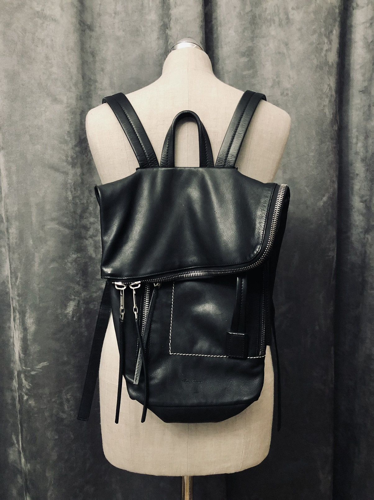Pre-owned Rick Owens “sisyphus” Small Duffle Backpack In Black