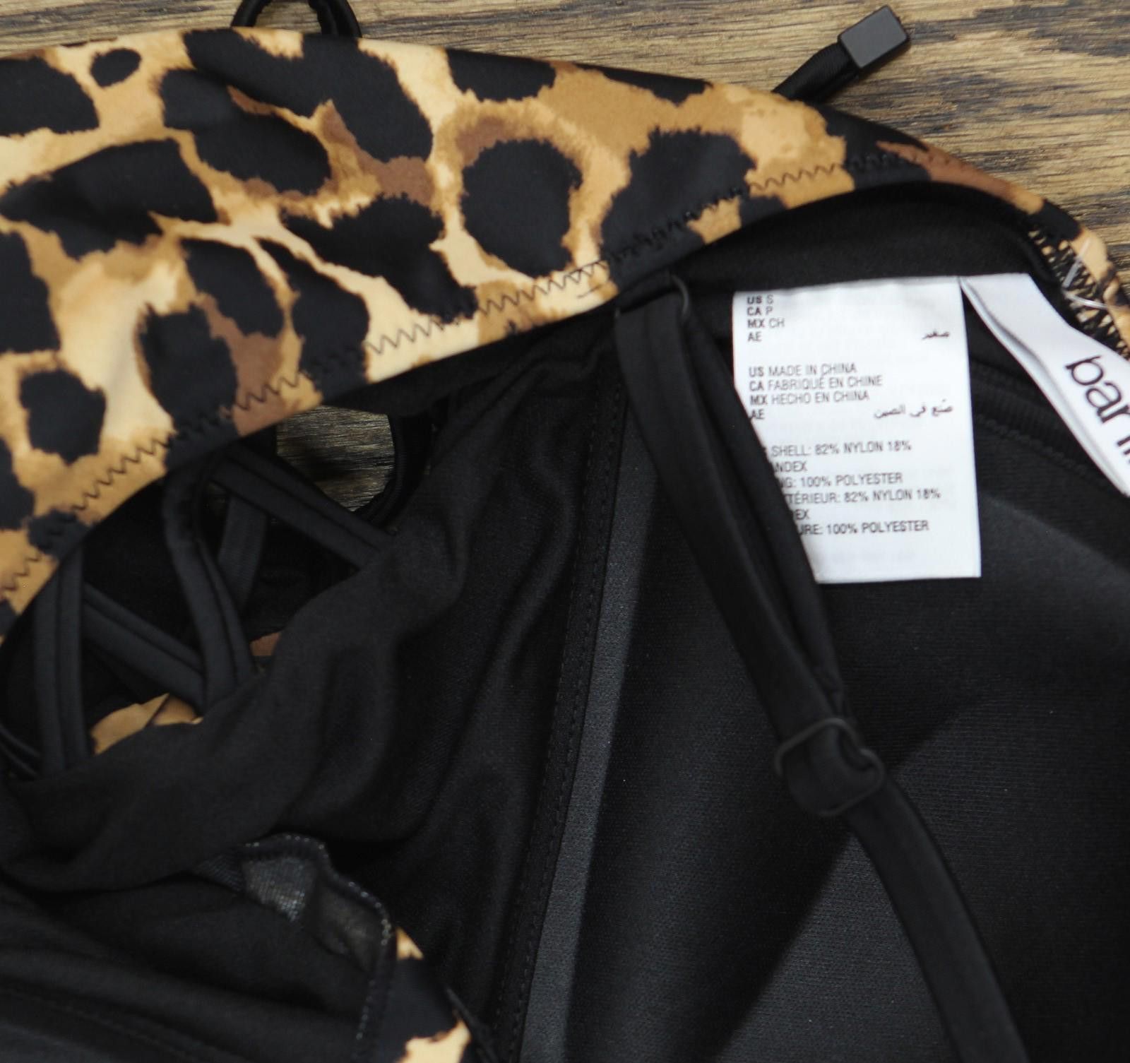 Bar III Nwt Bar Iii Womens Print One Piece Swimsuit Natural Brown S Size ONE SIZE - 5 Thumbnail