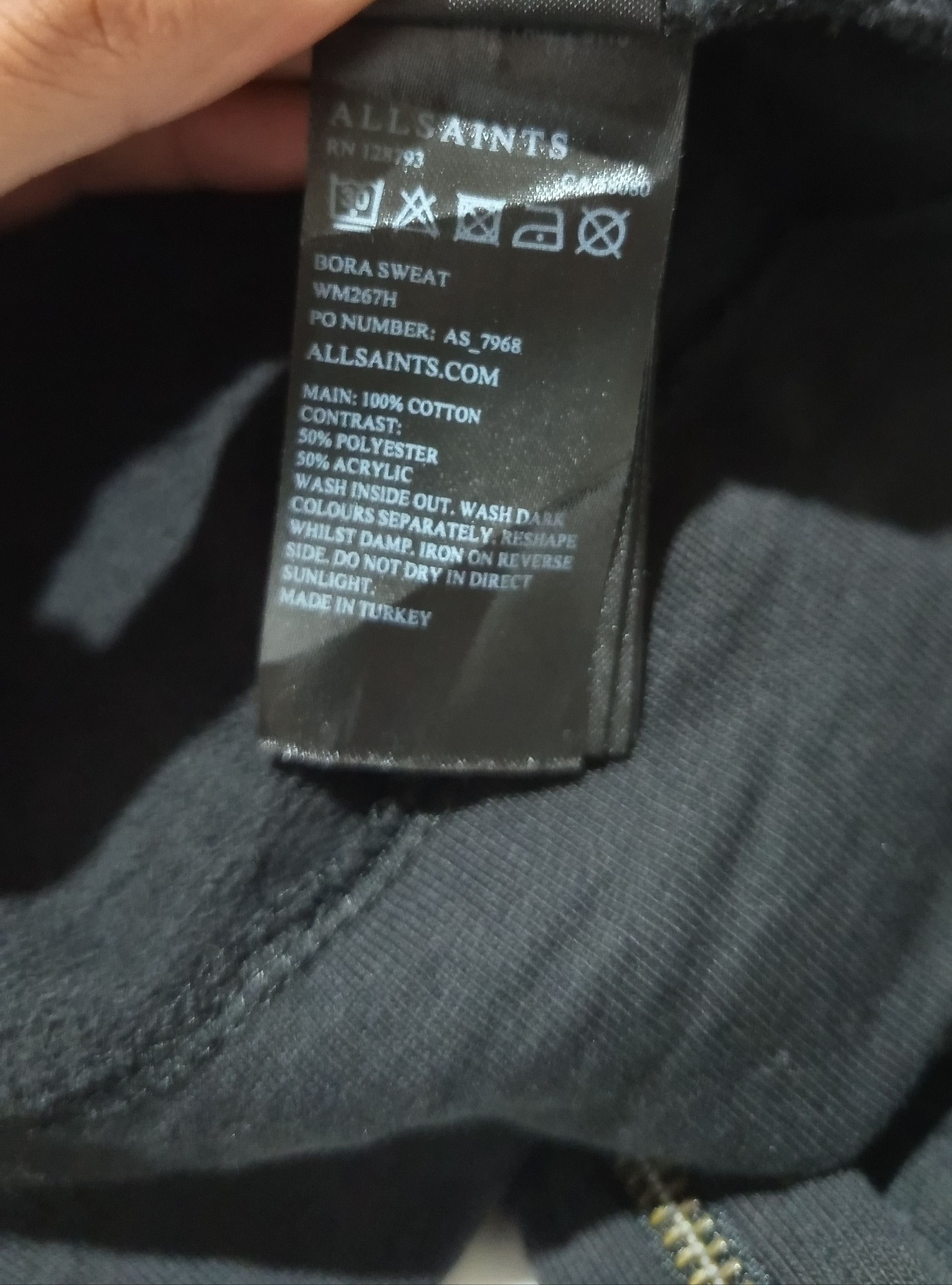 Allsaints Allsaints Bora Sweat Fleece Jacket Size XS / US 0-2 / IT 36-38 - 7 Thumbnail