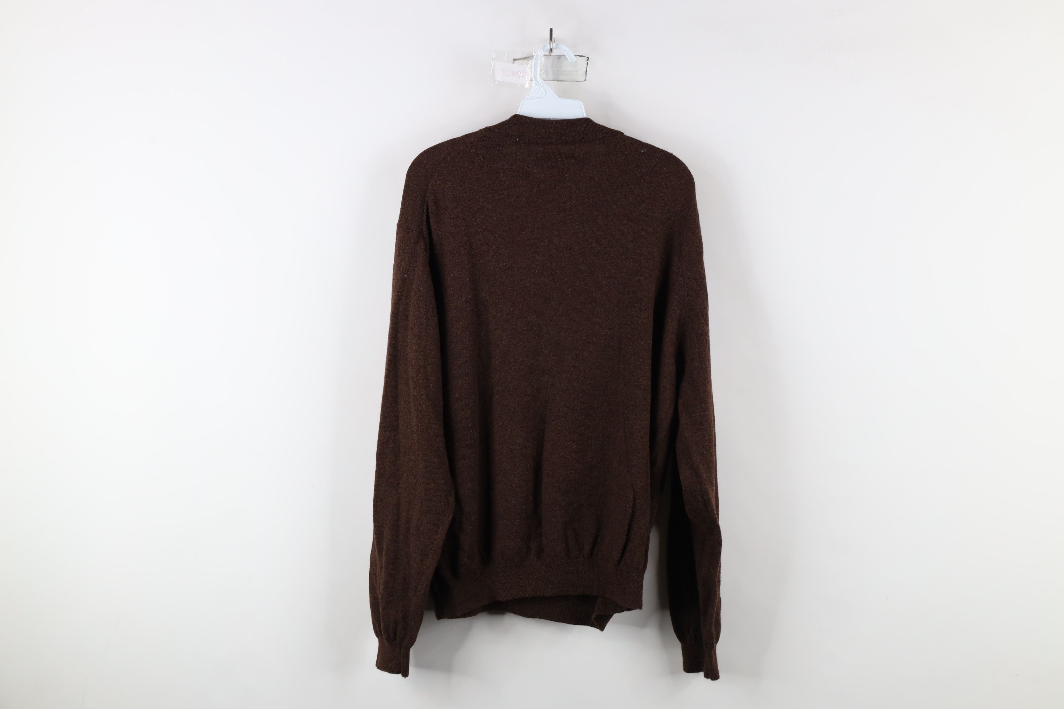 Vintage Vintage 90s Streetwear Merino Wool Knit Collared Sweater Size US XL / EU 56 / 4 - 9 Thumbnail