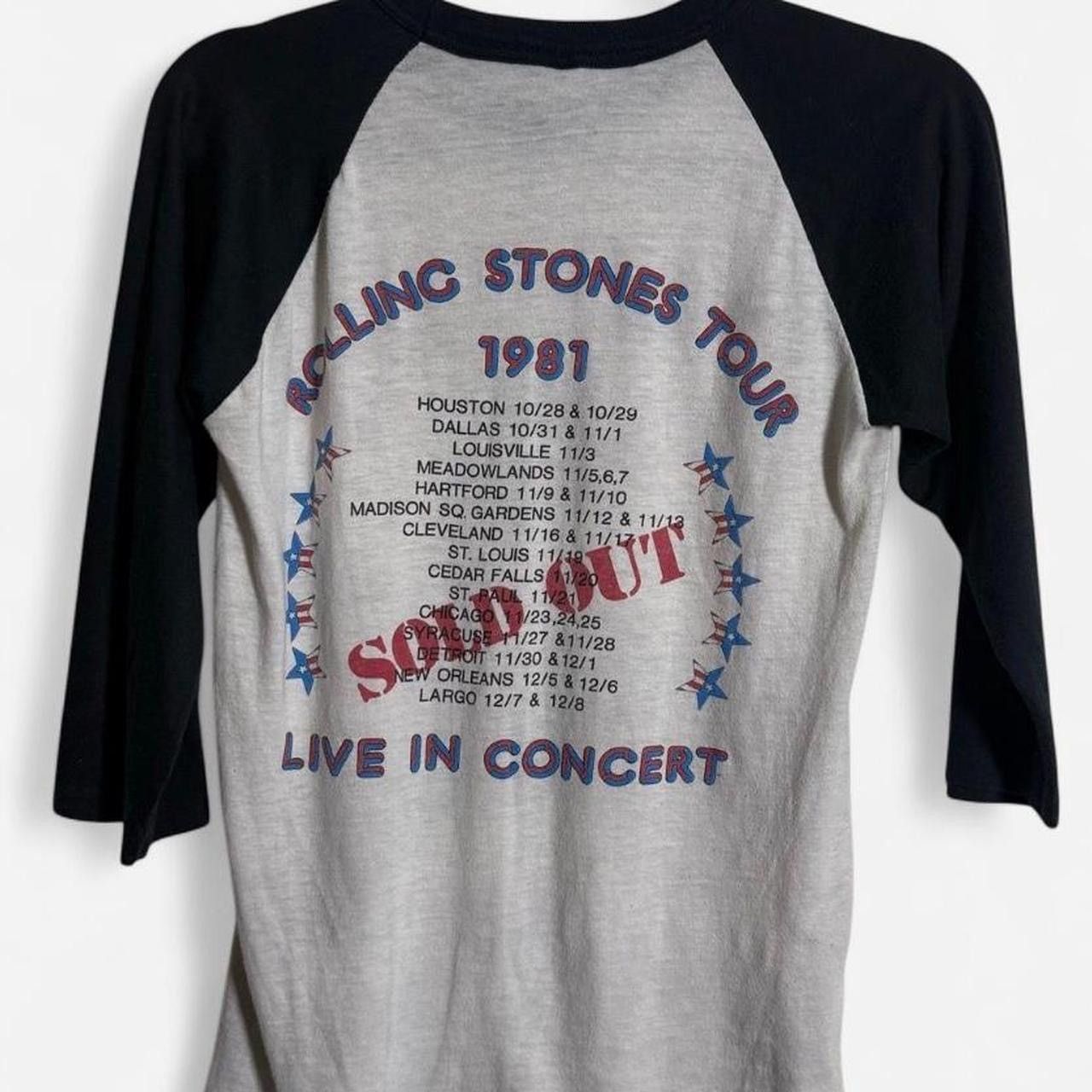 Other Rare 1981 the rolling stones raglan grail mens medium Size US M / EU 48-50 / 2 - 2 Thumbnail