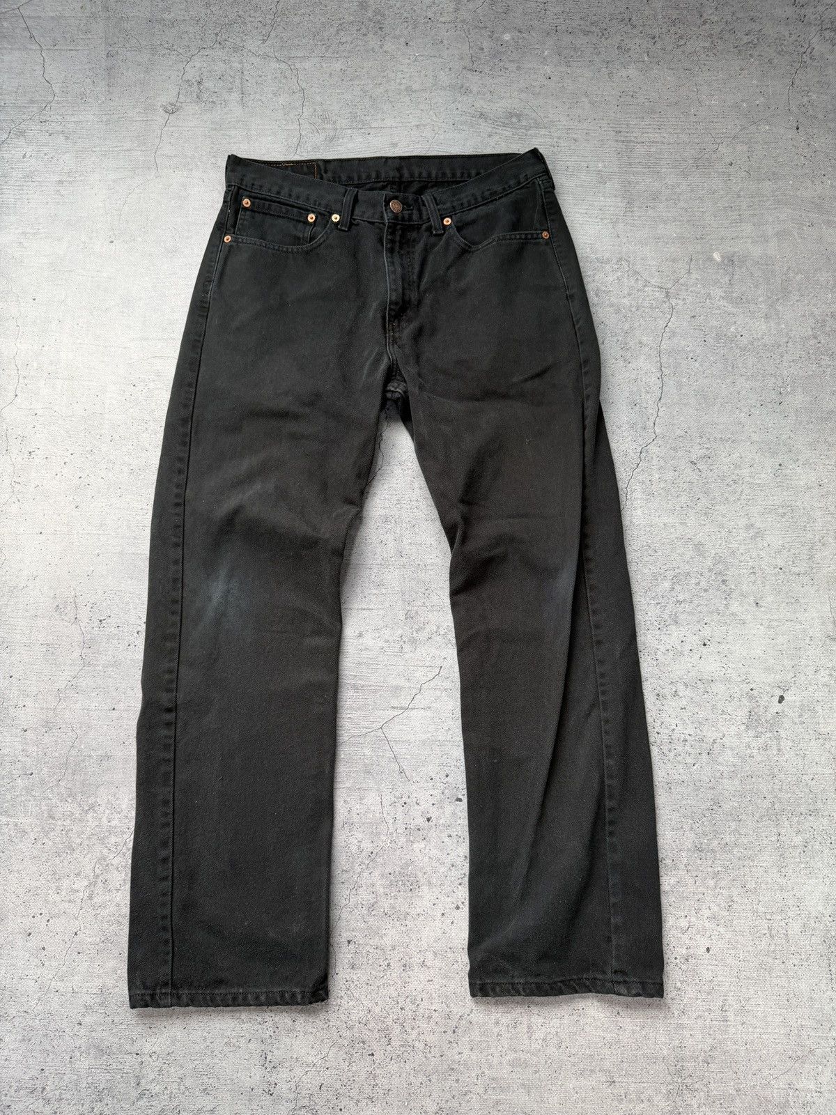 Levi's Vintage Levi's 751 Straight Fit USA Black Denim Opium Jeans Size US 33 - 6 Thumbnail