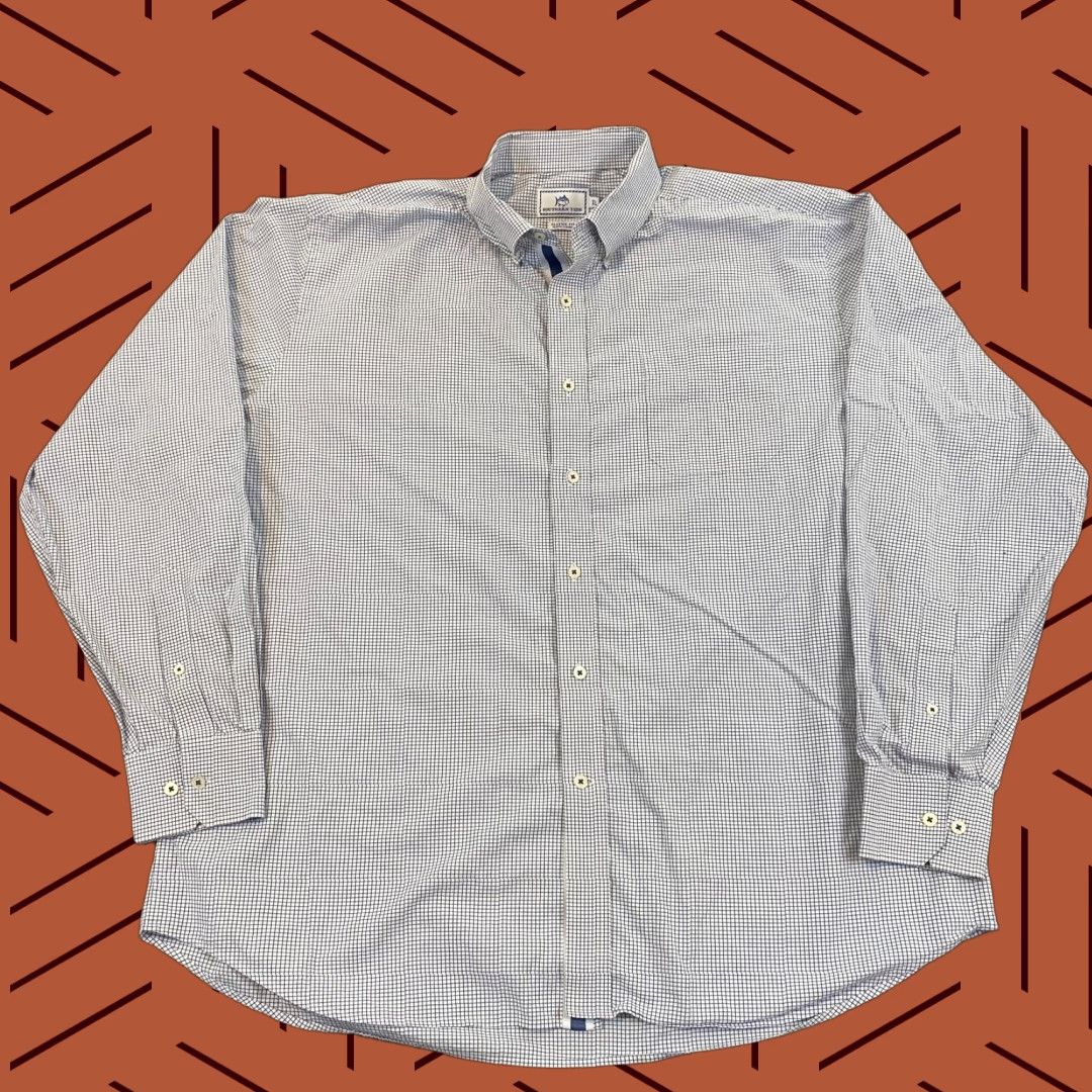 Southern Tide SOUTHERN TIDE Shirt Mens XL Blue White Plaid Button-Down Stretch Classic Fit L/S Shirt Mens XL Blue White Plaid Button-Down Stretch Classic Fit L/S Size US XL / EU 56 / 4 - 1 Thumbnail