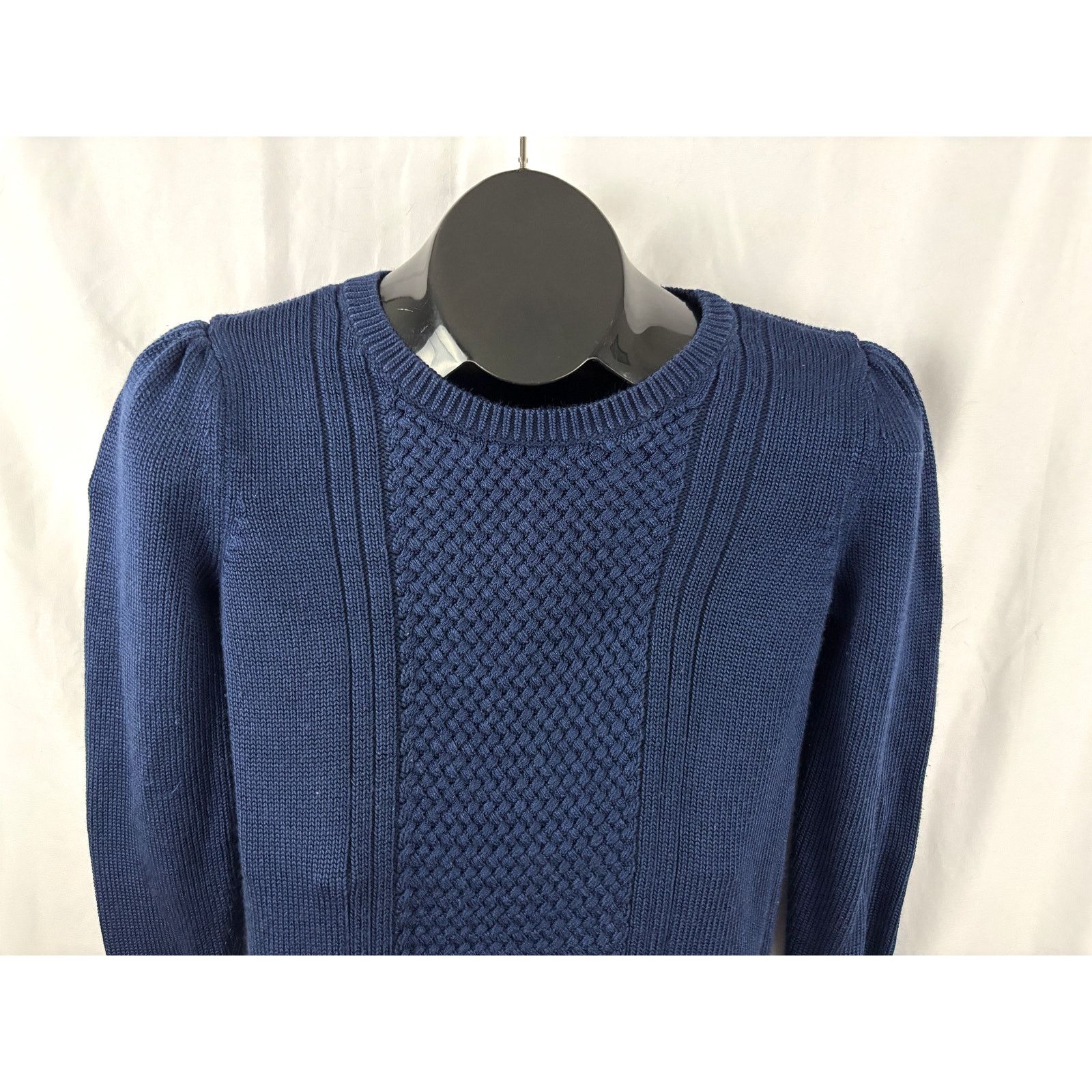 Banana Republic Banana Republic Women's Mixed-Stitch Crew Sweater XS Blue Size XS / US 0-2 / IT 36-38 - 9 Thumbnail