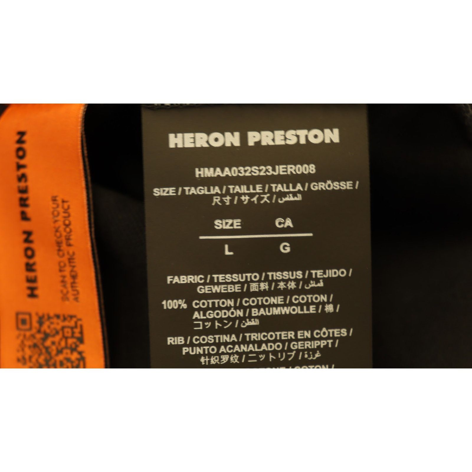 Heron Preston o1rshd1 Preston Racing Short Sleeve T-Shirt in Black White Size US L / EU 52-54 / 3 - 14 Thumbnail