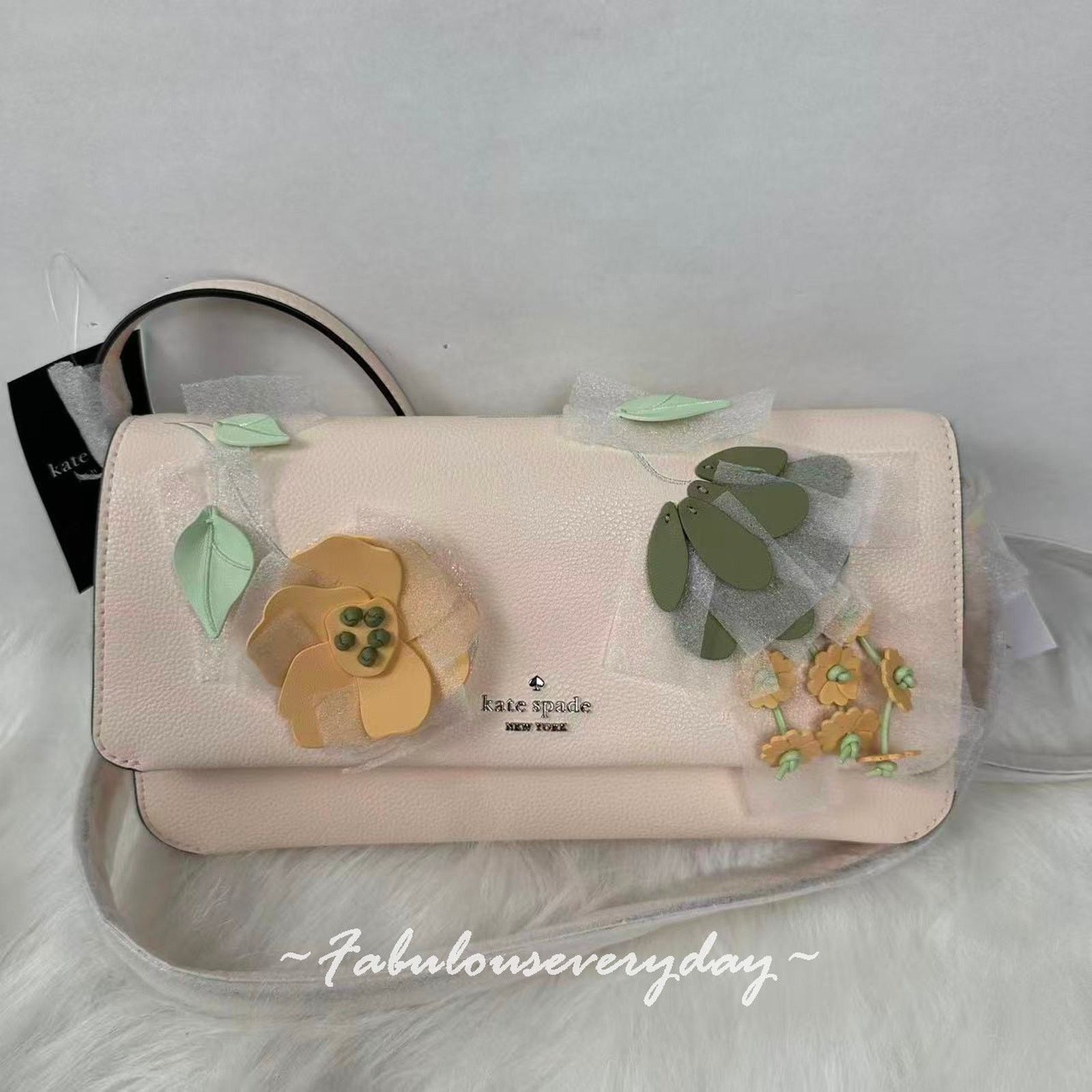 Kate Spade Kate Spade Ivy Floral Leather Crossbody Fresh Peach Clutch Size ONE SIZE - 1 Thumbnail