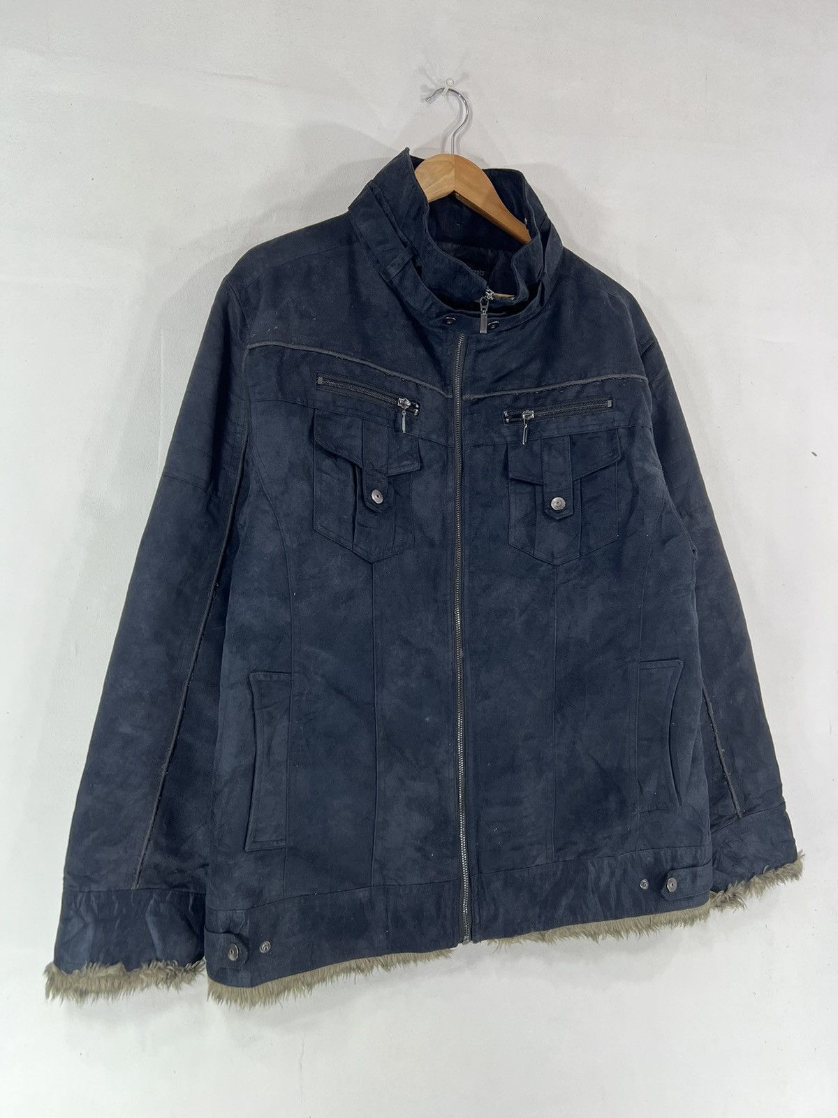 If Six Was Nine × Japanese Brand × Le Grande Bleu (L.G.B.) Diagonal Arrow Mohair Jacket Inspired by LGB Size US XXL / EU 58 / 5 - 4 Thumbnail