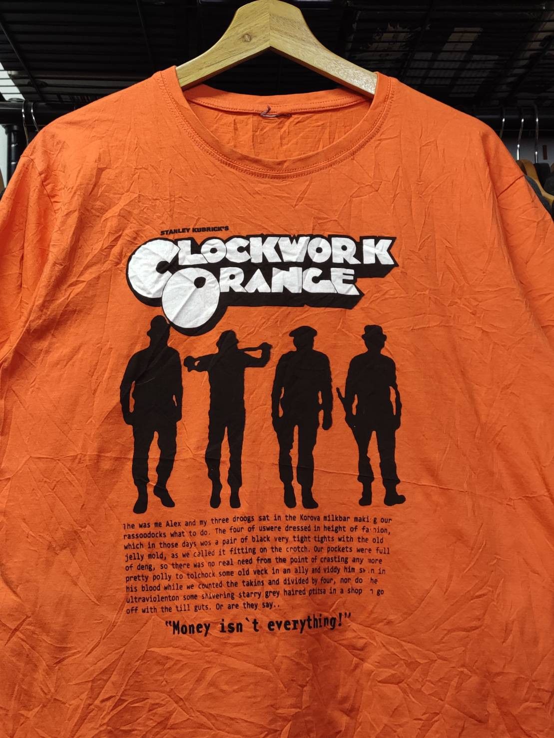 Vintage Vtg A Clockwork Orange Movie Promo T-Shirt Size US L / EU 52-54 / 3 - 1 Thumbnail