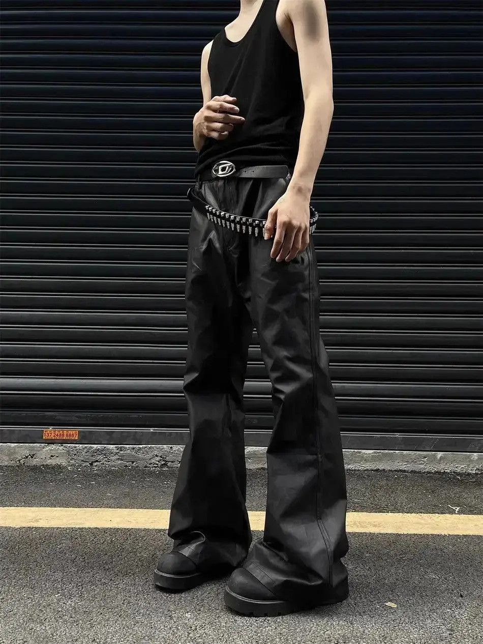 Japanese Brand Retro solid leather casual pants Size US 32 / EU 48 - 5 Thumbnail