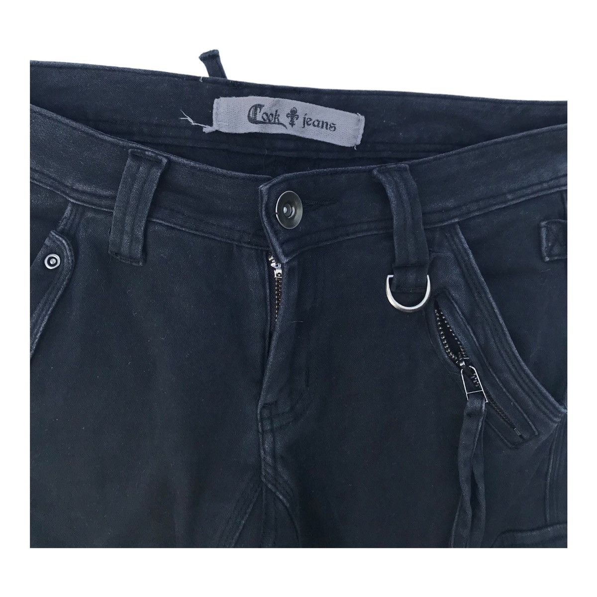 Japanese Brand Cook Jeans Japan Cargo Tactical Bondage Faded Pants Size US 29 - 2 Thumbnail