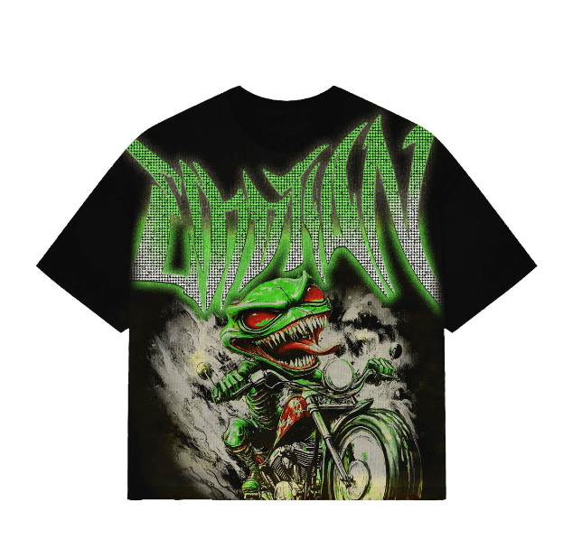 Other Mixed Emotion "Goblin" Rhinestone Black & Green Tee Size US L / EU 52-54 / 3 - 1 Preview