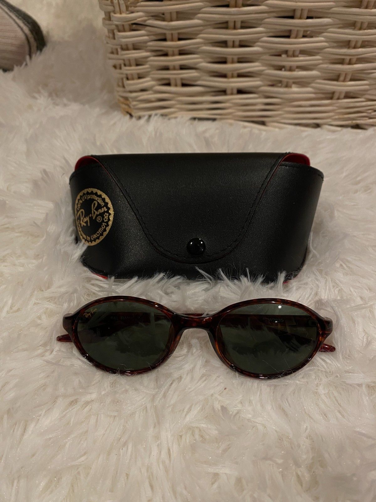 RayBan Vintage B&L Ray Ban W2835 Cherry Tortoise G15 Glass Side St Size ONE SIZE - 6 Thumbnail