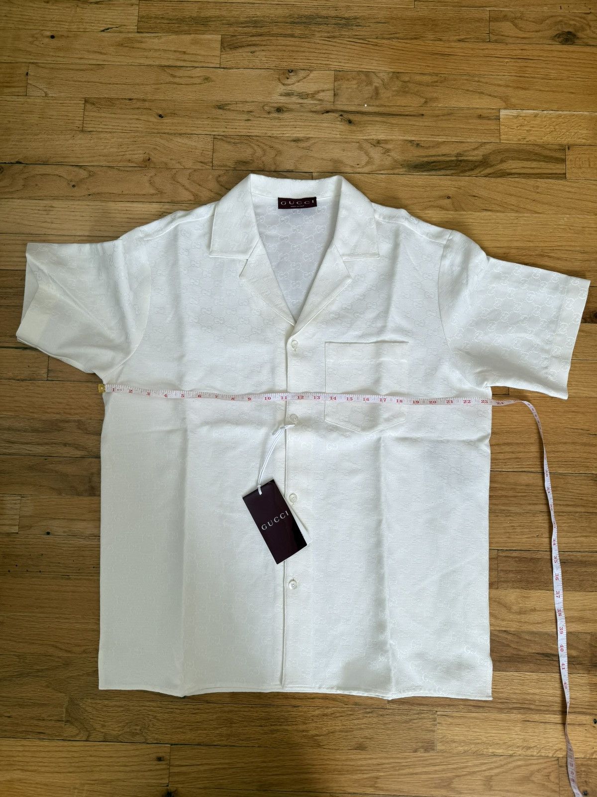 Gucci Gucci Linen Blend GG Shirt Size US M / EU 48-50 / 2 - 2 Thumbnail
