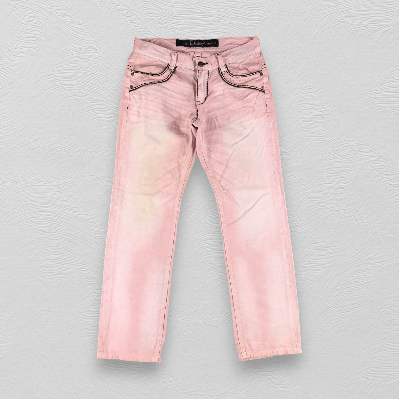 Japanese Brand Juke Box Jeans Faded Pink Denim KJ1295 Size US 32 / EU 48 - 1 Thumbnail