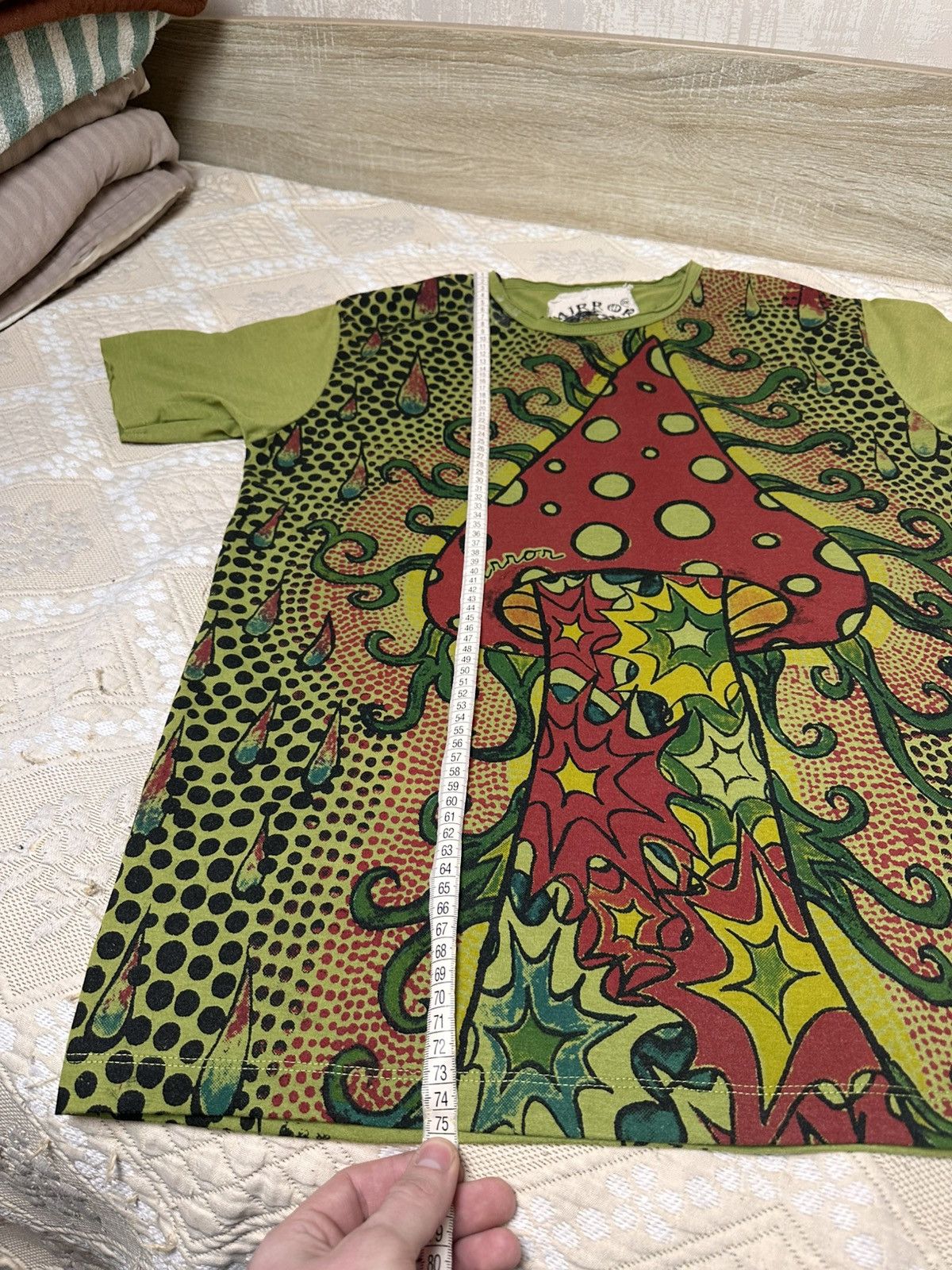 Japanese Brand 🔥 Mirror LSD Mushroom Multicolour All Print Vintage T Shirt Size US XXL / EU 58 / 5 - 7 Thumbnail