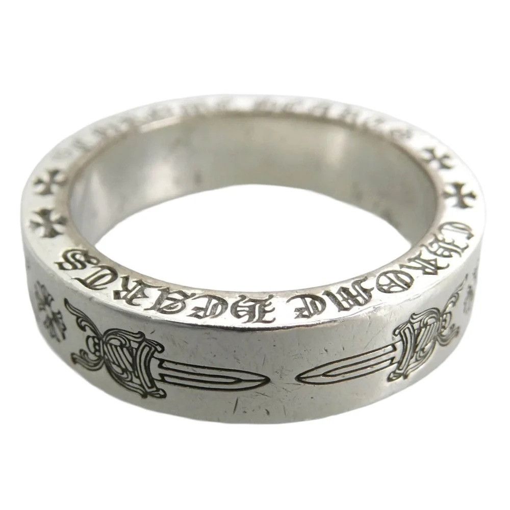 Chrome Hearts 1996 CH Plus V Band Ring (10.5) Fits 10.5-11 | Grailed