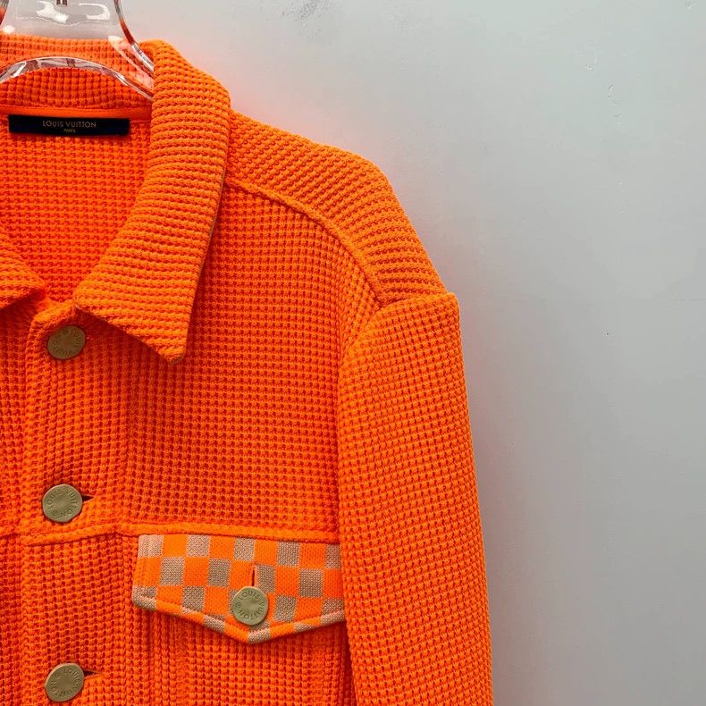 Louis Vuitton Louis Vuitton Tangerine Checker Lapel Single Breasted Long Size US M / EU 48-50 / 2 - 3 Thumbnail