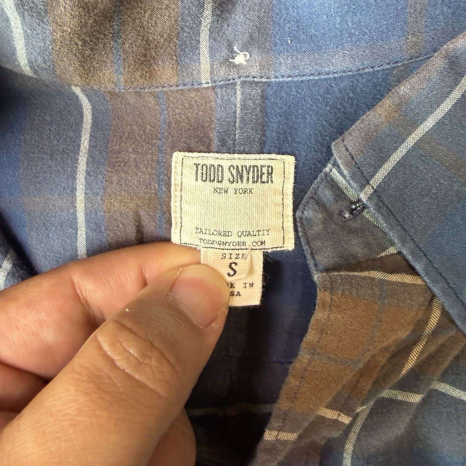 Todd Snyder Todd Snyder Shirt Small Blue Multicolor Plaid Long Sleeve Size US S / EU 44-46 / 1 - 8 Thumbnail