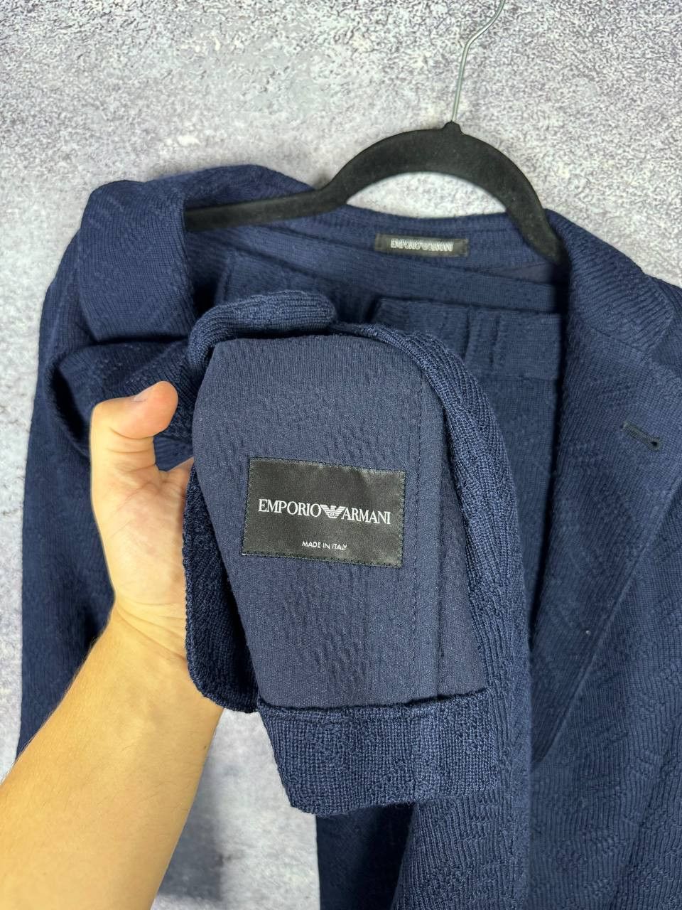 Emporio Armani Emporio Armani Women's Blue Double Knit Lana Wool Suits Size M / US 6-8 / IT 42-44 - 11 Thumbnail
