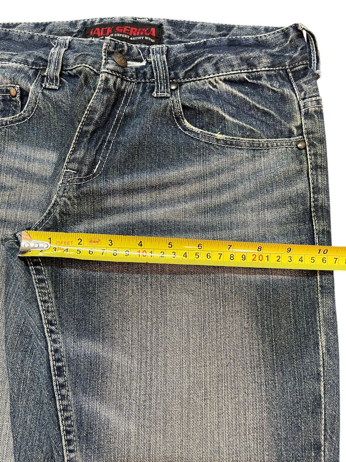 Vintage Japanese Brand Faded Distress Style Jeans