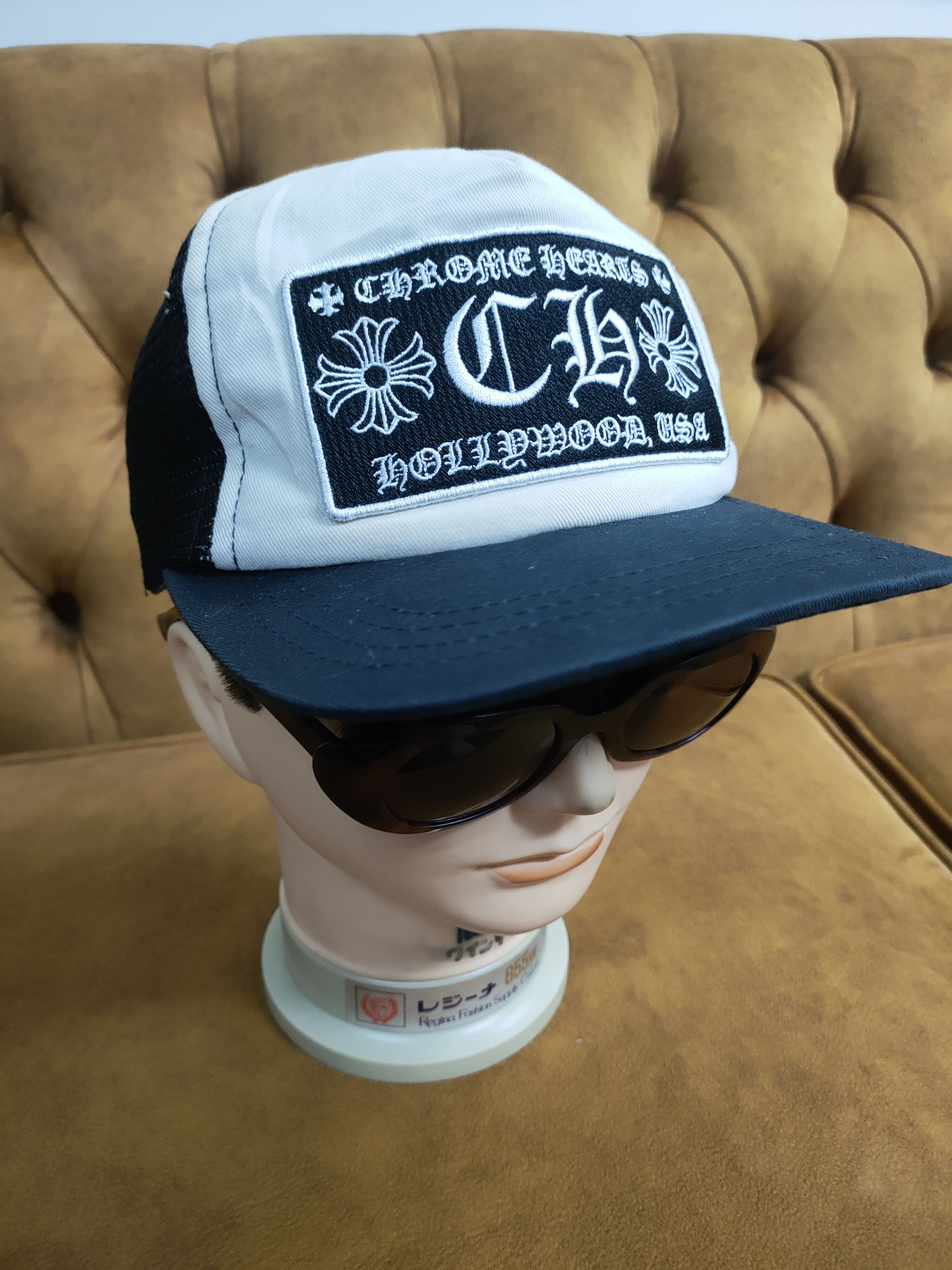Chrome Hearts Lips Mesh Cap - Black Hats, Accessories