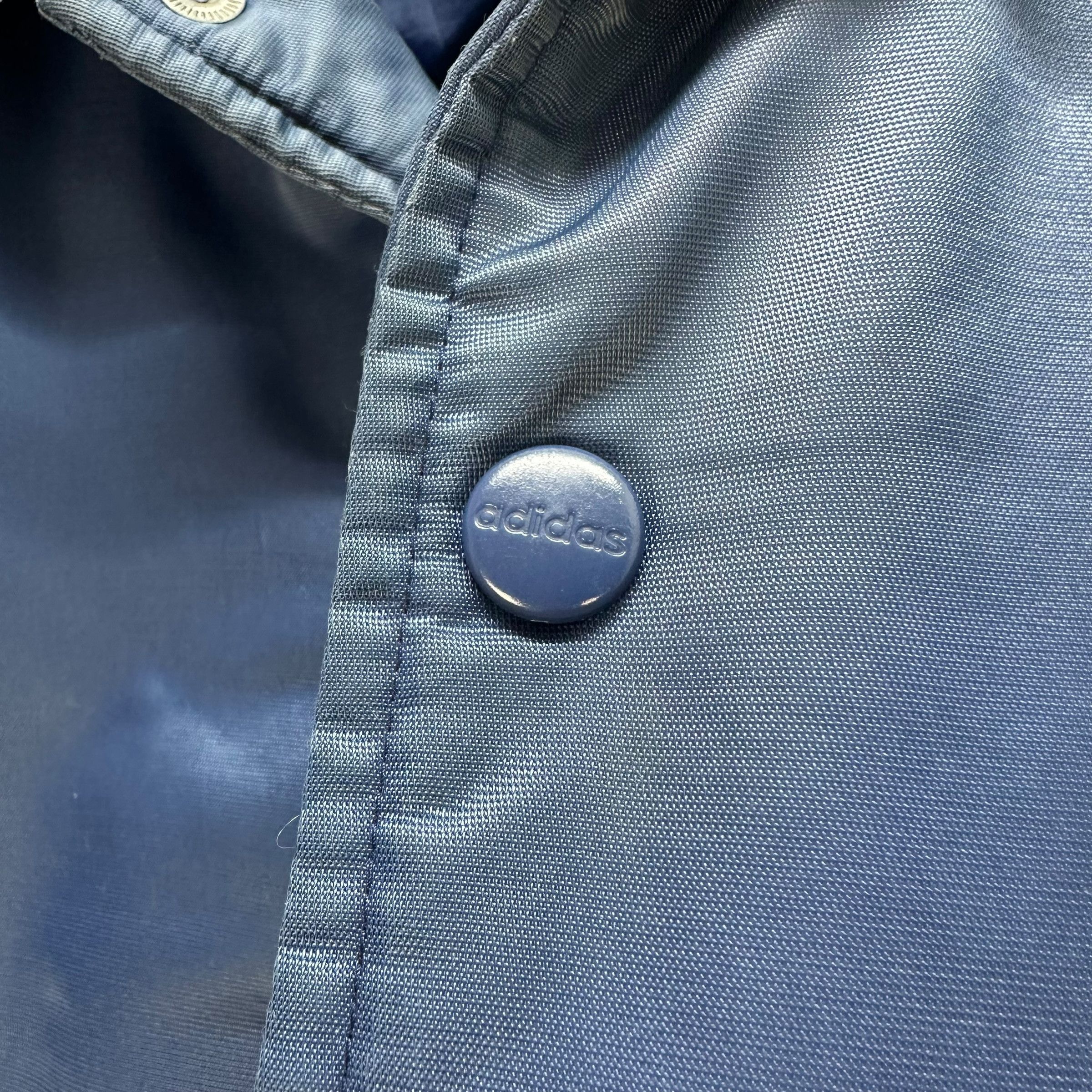Adidas ADIDAS Trefoil Big Logo Blue Collared Jacket #A50-1177 Size US S / EU 44-46 / 1 - 15 Thumbnail