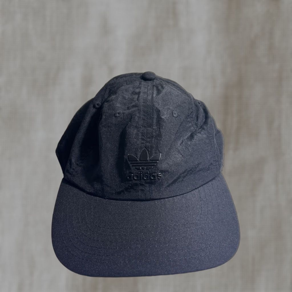Adidas Adidas Strapback Hat Black Nylon Adjustable Baseball Cap Mens Lottery Size ONE SIZE - 1 Thumbnail