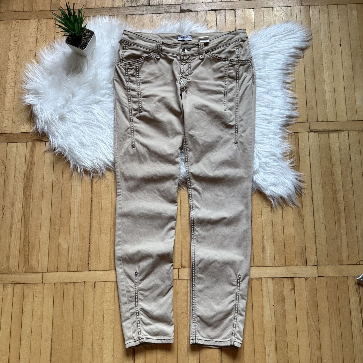 Moschino 📌 Crazy Moschino Vintage Jeans Donna Y2K Size 29" - 7 Thumbnail