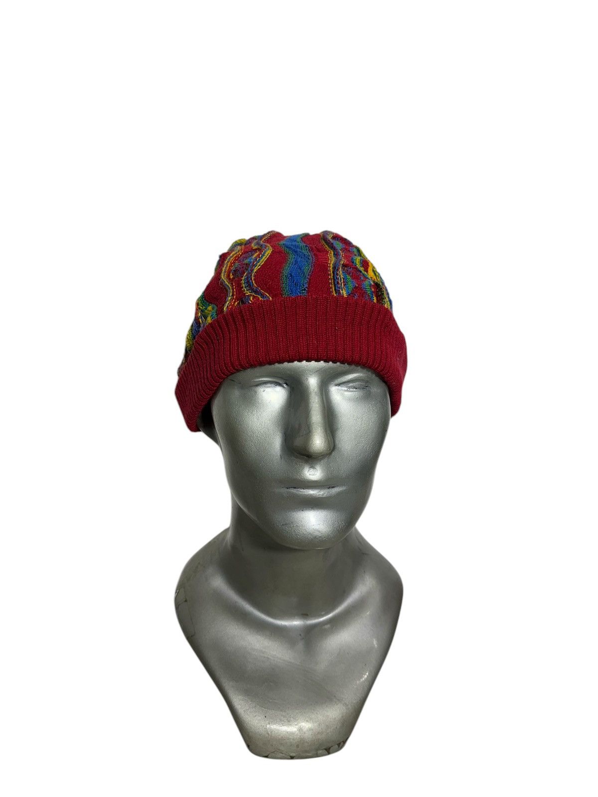 Handmade Purely Australian Coogi Style Multicolour Beanie Hats Size ONE SIZE - 3 Thumbnail