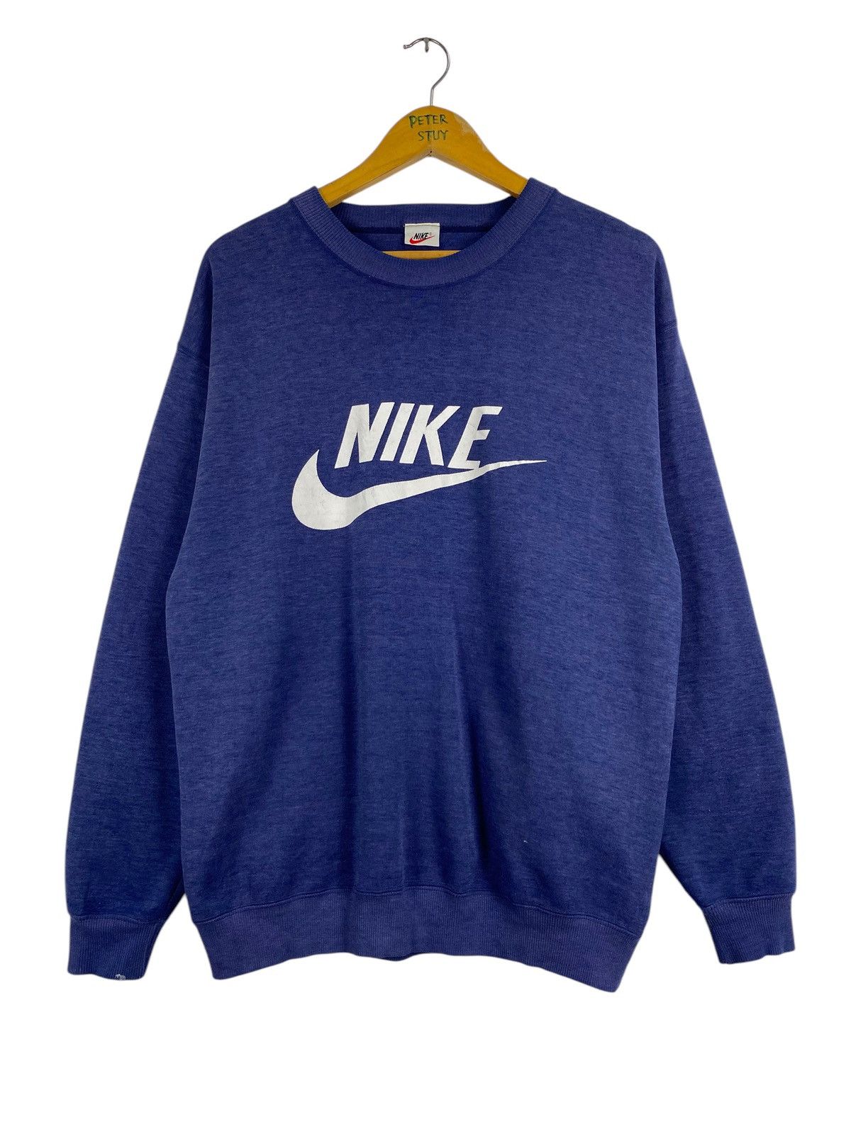 Nike × Vintage Vintage Nike Swoosh Sweatshirt Size US L / EU 52-54 / 3 - 1 Thumbnail
