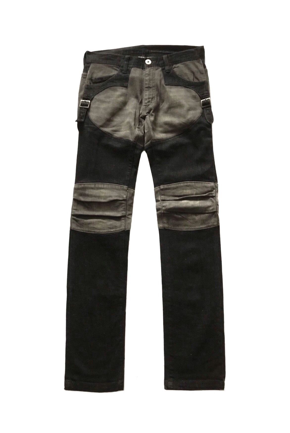 14th Addiction × 20471120 × Beauty Beast JAPANESE BRAND LYRIC MOTOR BIKE STYLE PANTS Size US 31 - 1 Thumbnail