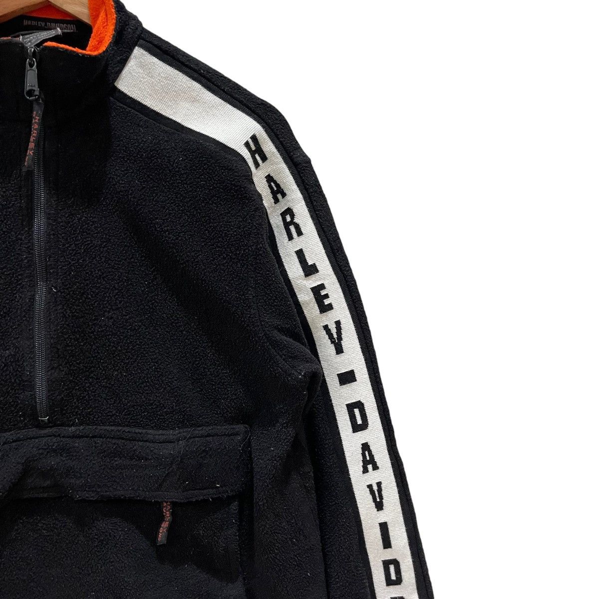 Harley Davidson × Vintage Vintage Harley Davidson Made in Usa Half Zipper Jacket Size US S / EU 44-46 / 1 - 3 Thumbnail