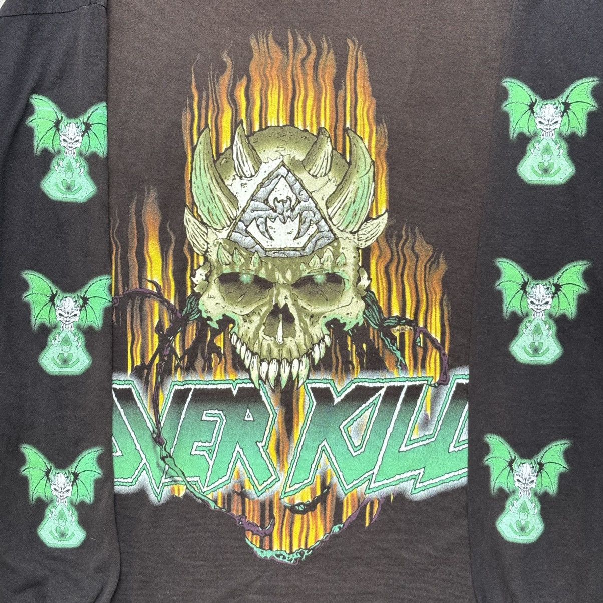 Delta Vintage '90s Overkill Tshirt Size US L / EU 52-54 / 3 - 3 Thumbnail