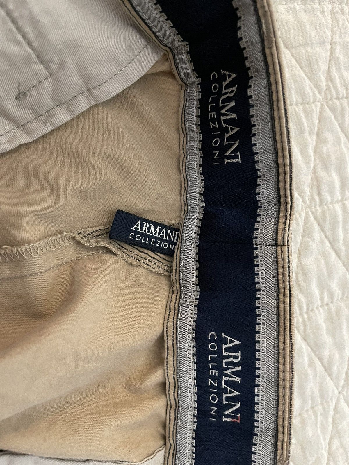 Armani Collezioni Free Hand Stripe Lightweight Cotton Trouser Size US 36 / EU 52 - 4 Thumbnail
