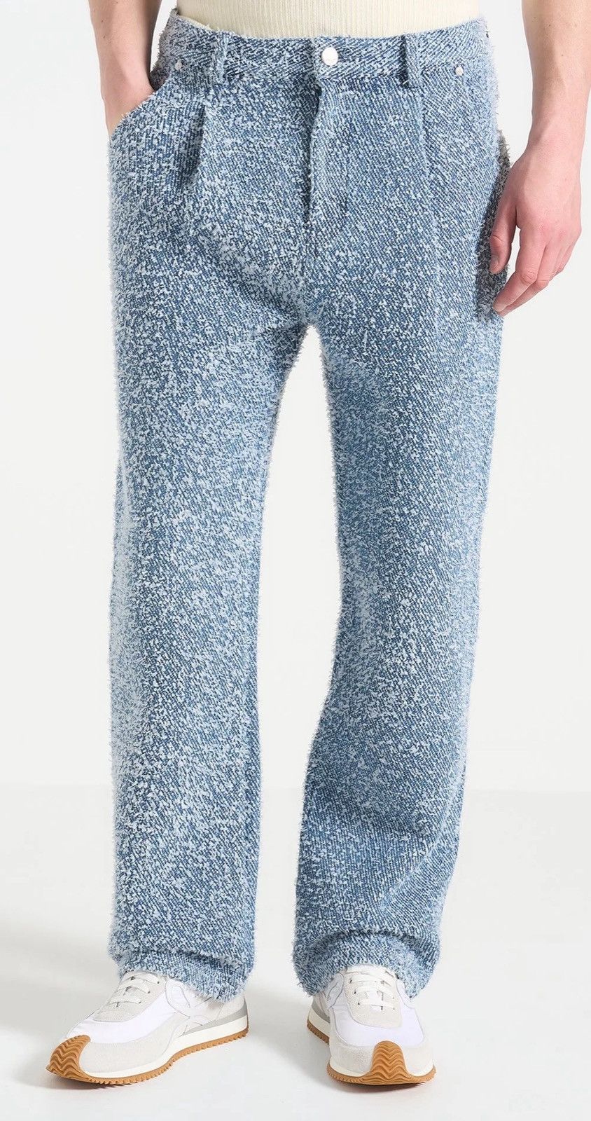 Maniere De Vior Boucle Pleated Jeans Size US 30 / EU 46 - 3 Thumbnail