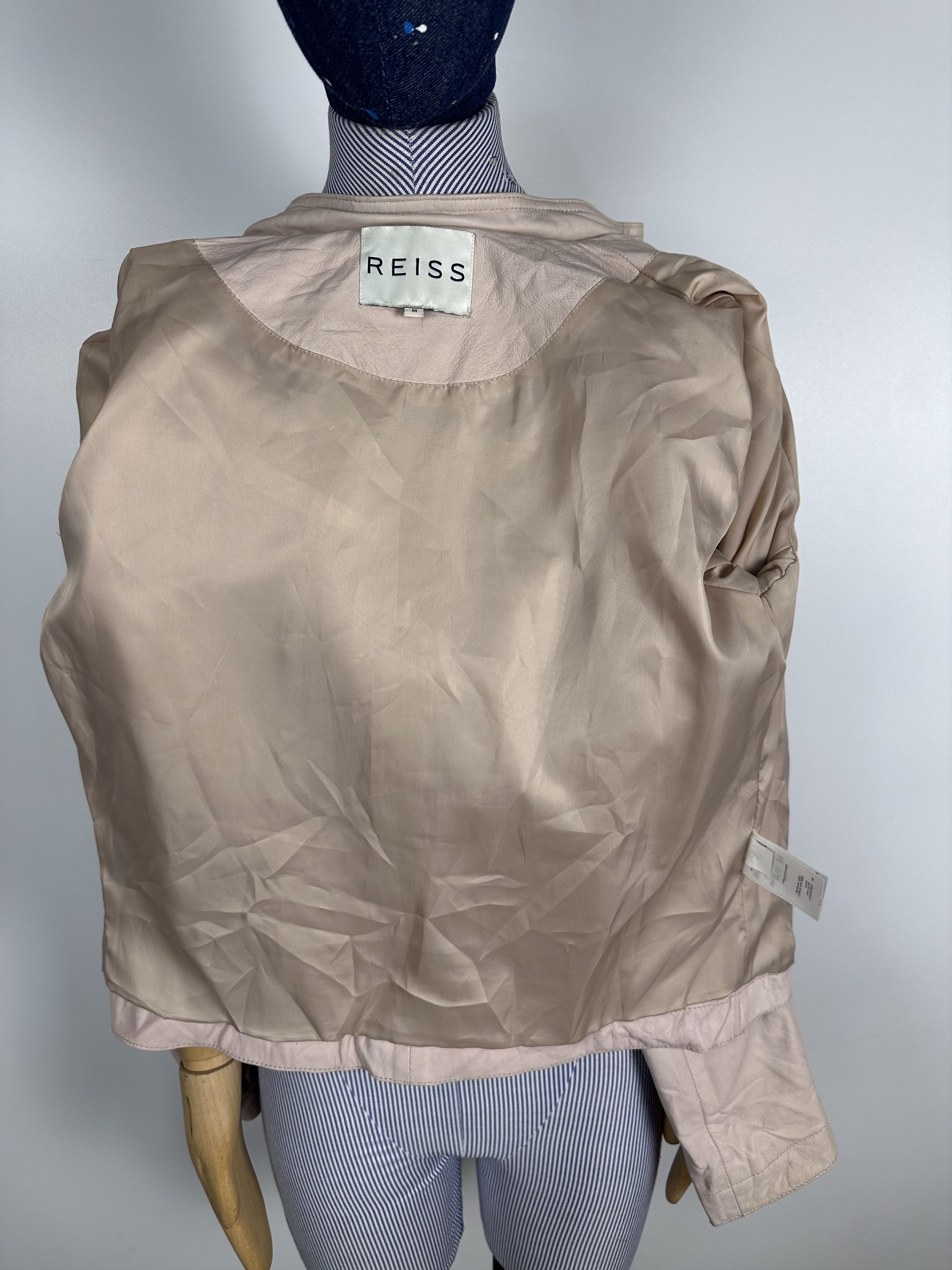 Reiss Reiss Women's Leather Jacket Soft Pinc Size M Size M / US 6-8 / IT 42-44 - 9 Thumbnail