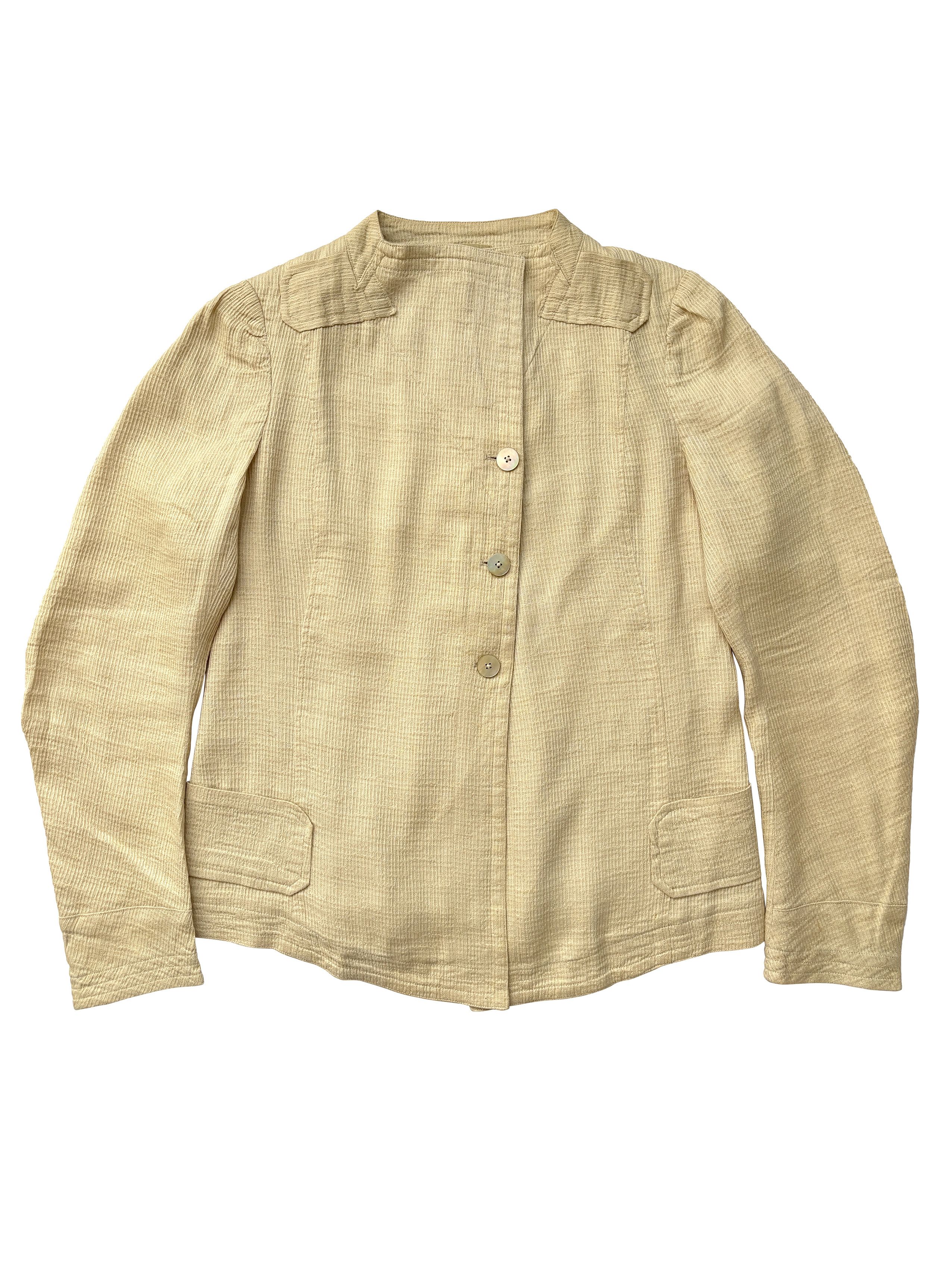 Dries Van Noten ⚡️QUICK SALE⚡️Dries Van Noten Beige Short Jacket Size M / US 6-8 / IT 42-44 - 2 Thumbnail