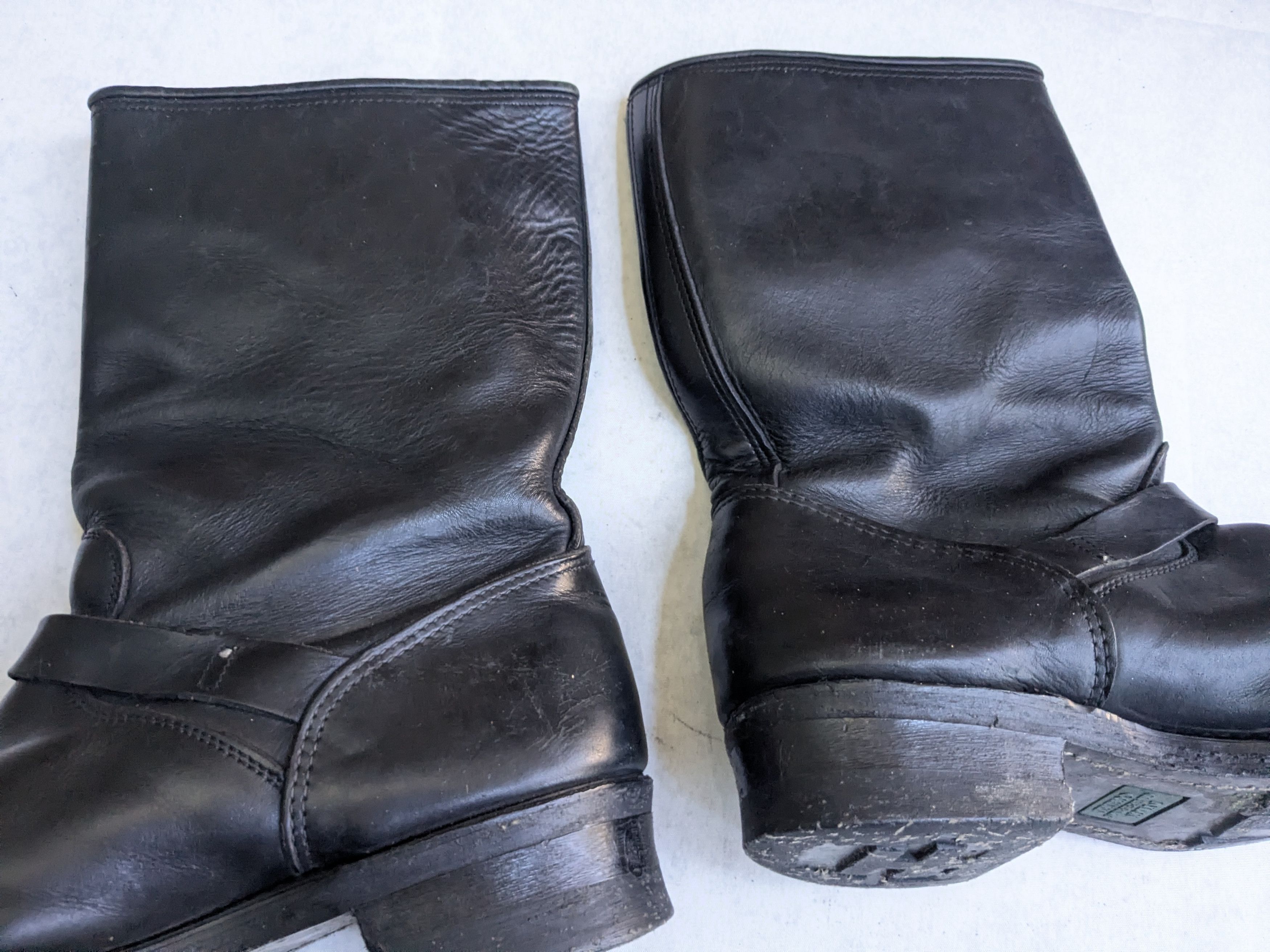 Genuine Leather Double H Engineer Boots Black Leather 12 E Wide Size US 12 / EU 45 - 13 Thumbnail