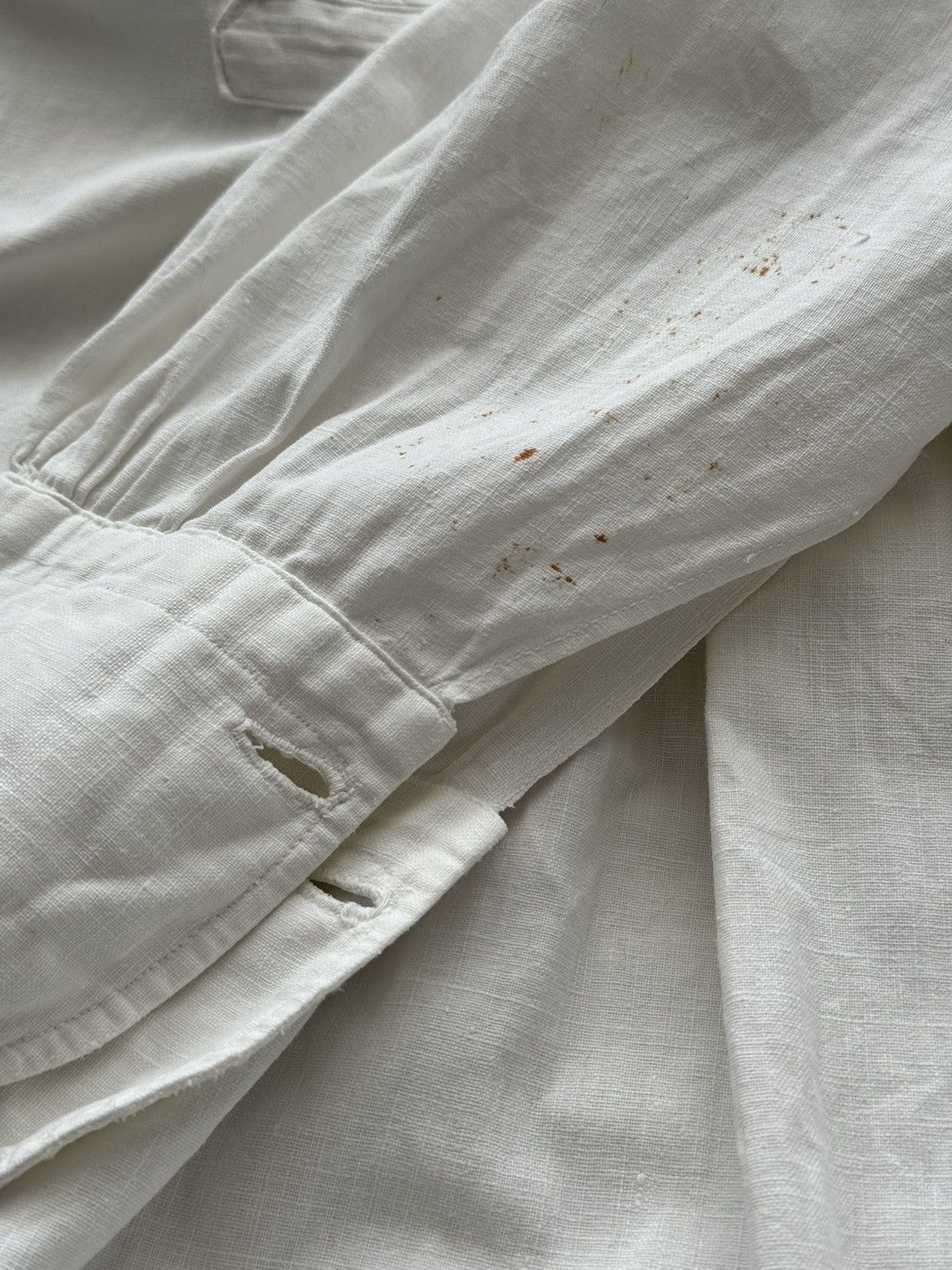 Japanese Brand 1910s Antique Edwardian Era Dress/Nightgown Smock Shirt Size US M / EU 48-50 / 2 - 8 Thumbnail