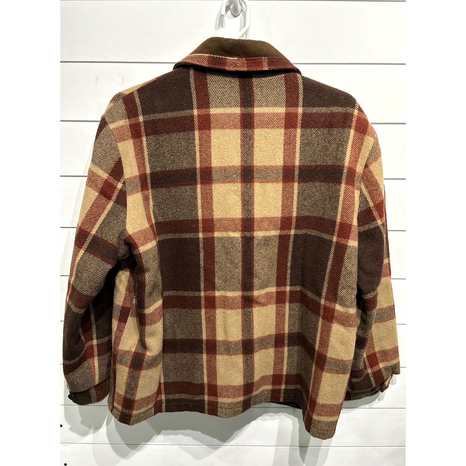 Vintage VINTAGE Woolrich Jacket Parka Mens 100% Wool Hunting Coat Long Plaid XL Brown Lined Size US XL / EU 56 / 4 - 6 Thumbnail