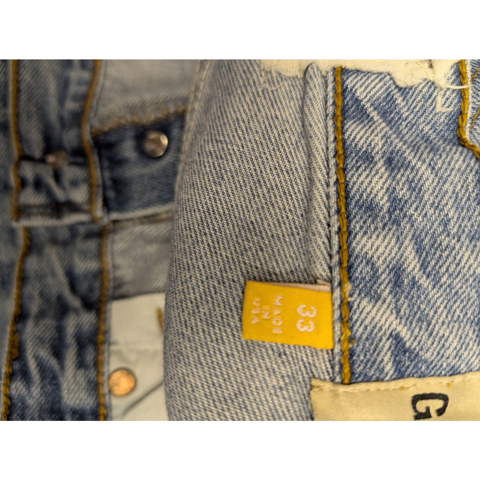 Gallery Dept. o1rshd1 Ranger Dept Cut Denim Jean in Blue Size US 33 - 15 Thumbnail
