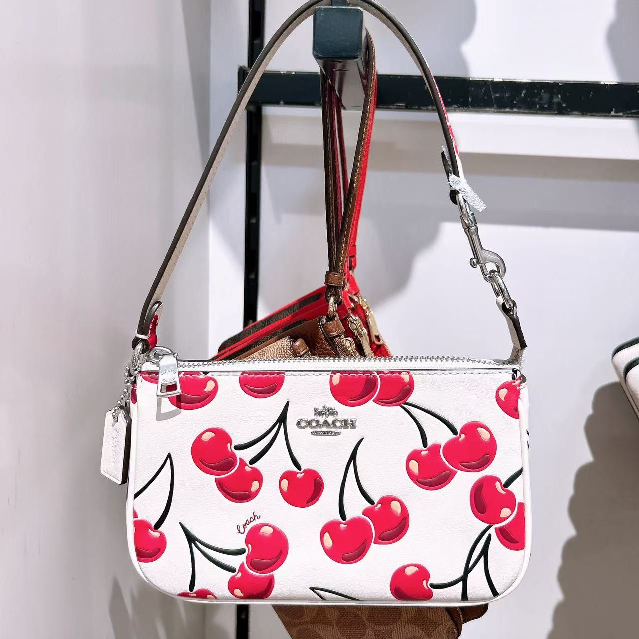 Coach 🍒 Nolita 19 With Cherry Print CZ012 Size ONE SIZE - 2 Thumbnail