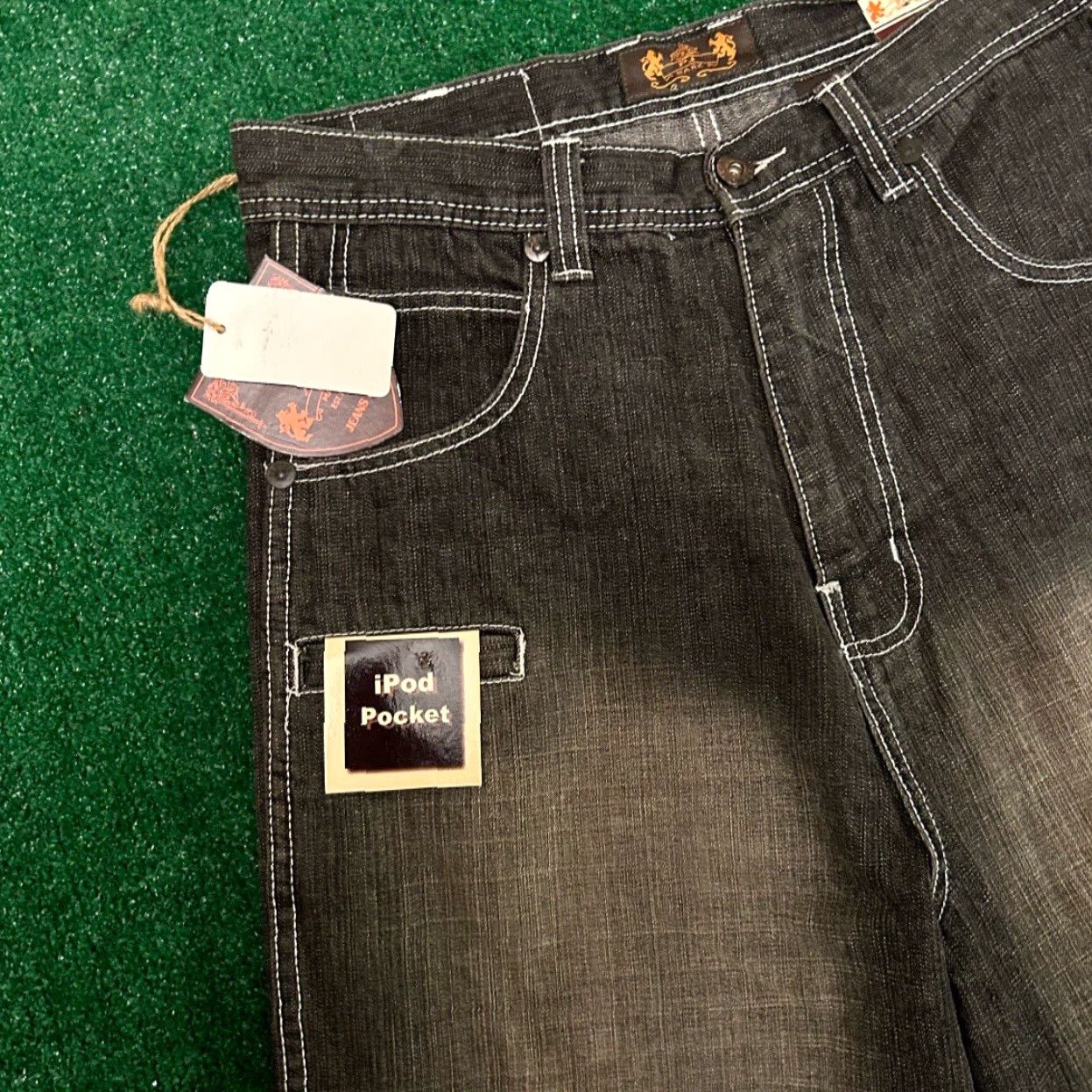 Vintage VINTAGE PJ MARK Baggy Skater Grunge Jean Shorts Mens Size 32 Jorts NWT VTG Y2K JNCO Cargo Pockets Black 32x19 Size US 32 / EU 48 - 3 Thumbnail