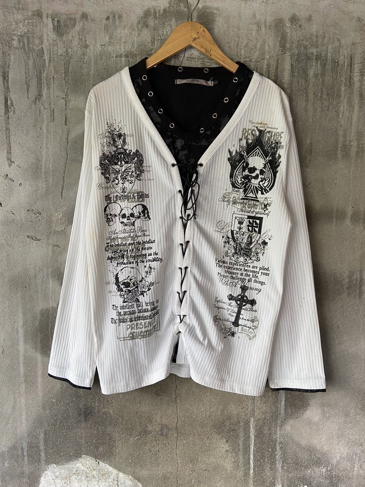 JAPANESE POEM SKULL LONG SLEEVE