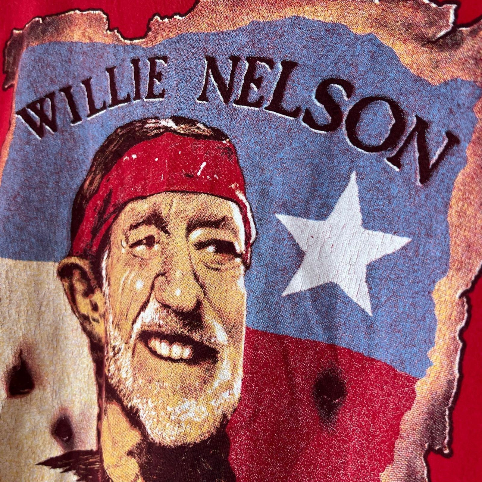 Vintage Vintage 00s Willie Nelson Tee | Honky Tonk Hero | Size L Size US L / EU 52-54 / 3 - 5 Thumbnail