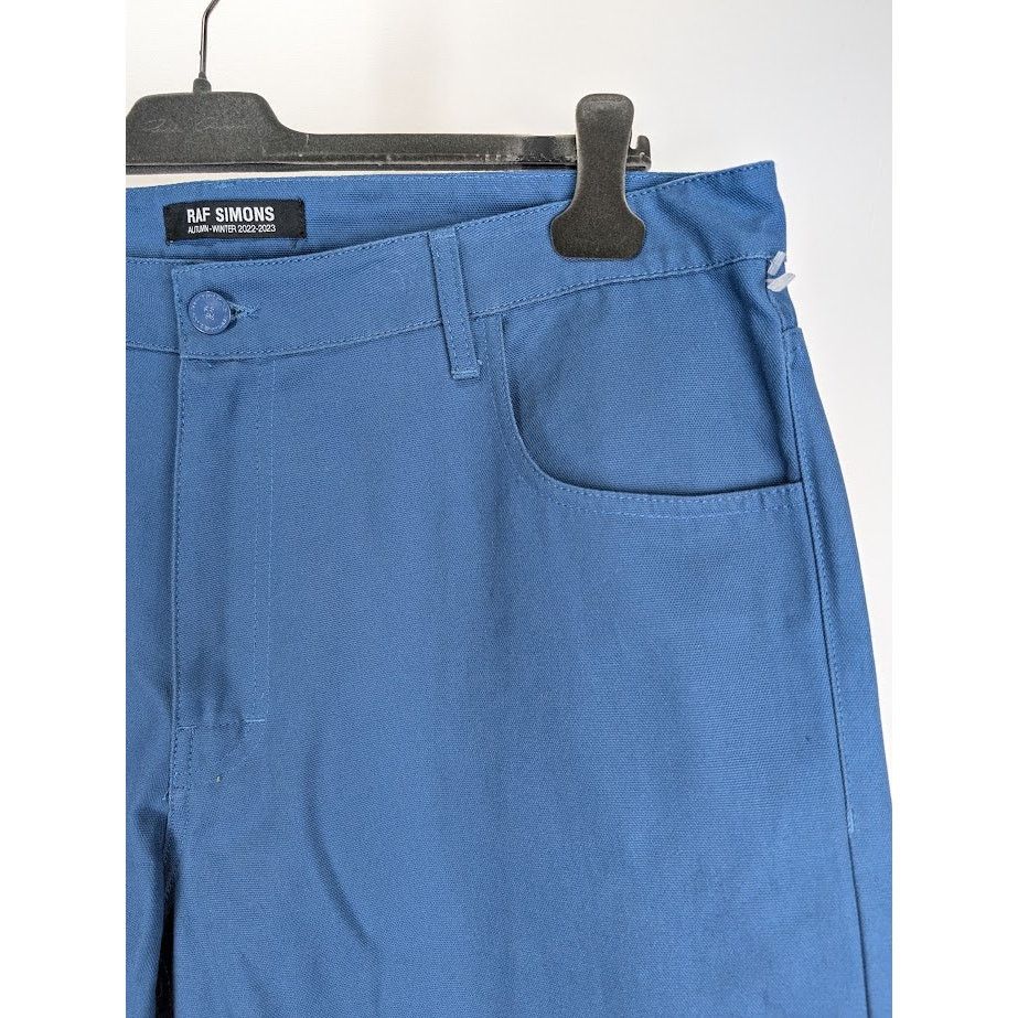 Raf Simons o1rshd1 Wide Fit Denim Workwear Pant in Blue Size US 36 / EU 52 - 9 Thumbnail