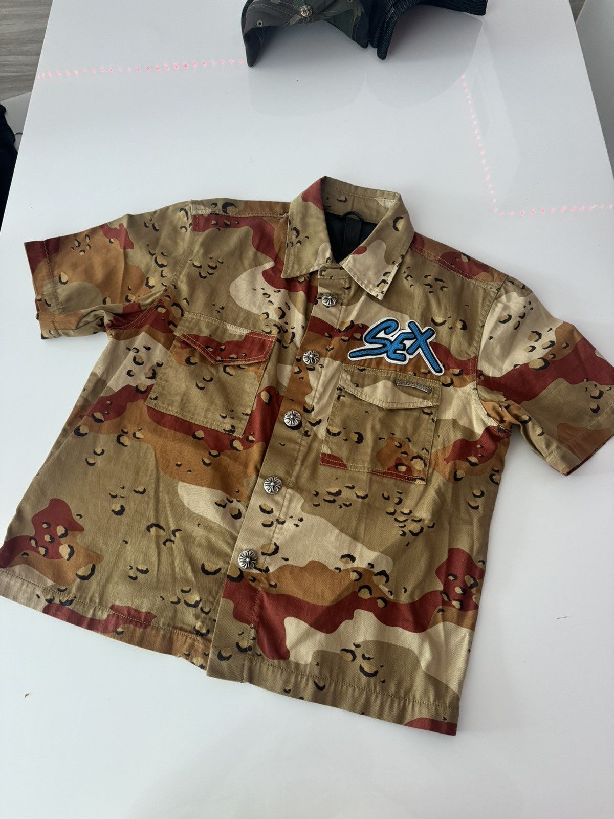 Chrome Hearts Matty Boy Sex Records Desert Camo Shirt Size US S / EU 44-46 / 1 - 1 Thumbnail