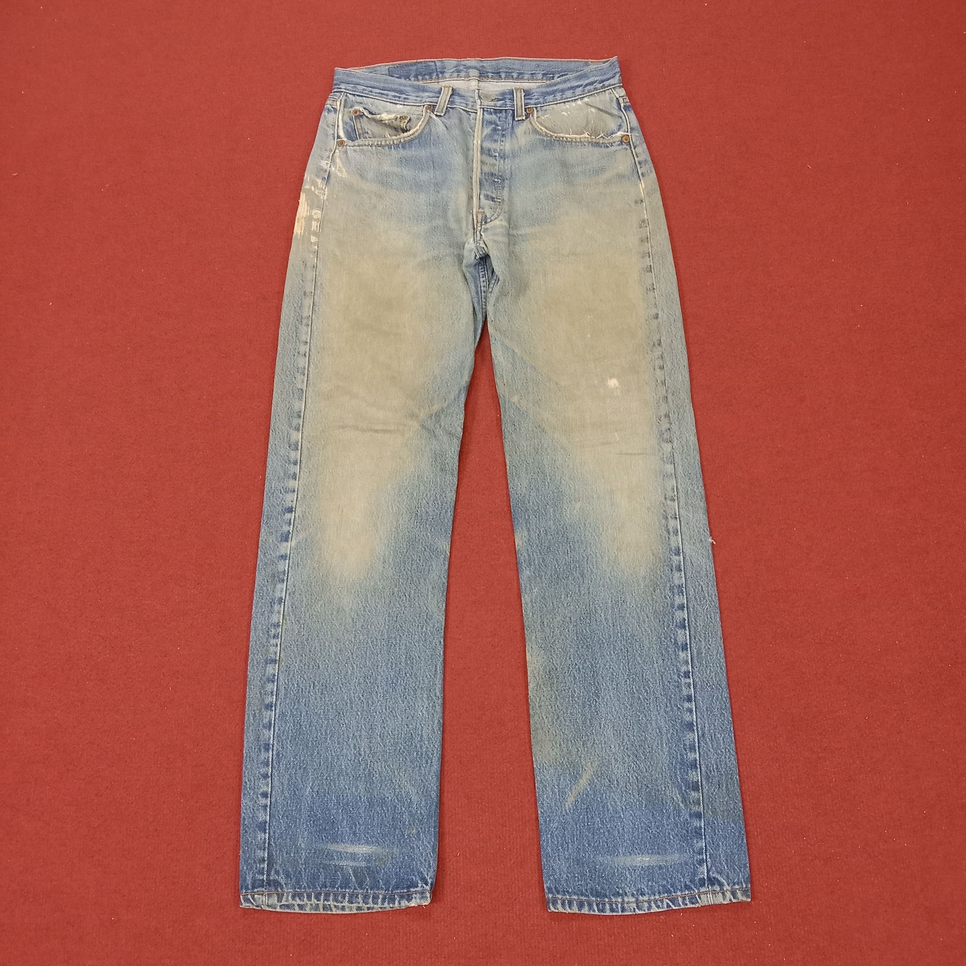 Levi's × Vintage Levis Distressed Jeans Daily Streetwear Style Size US 30 / EU 46 - 1 Thumbnail