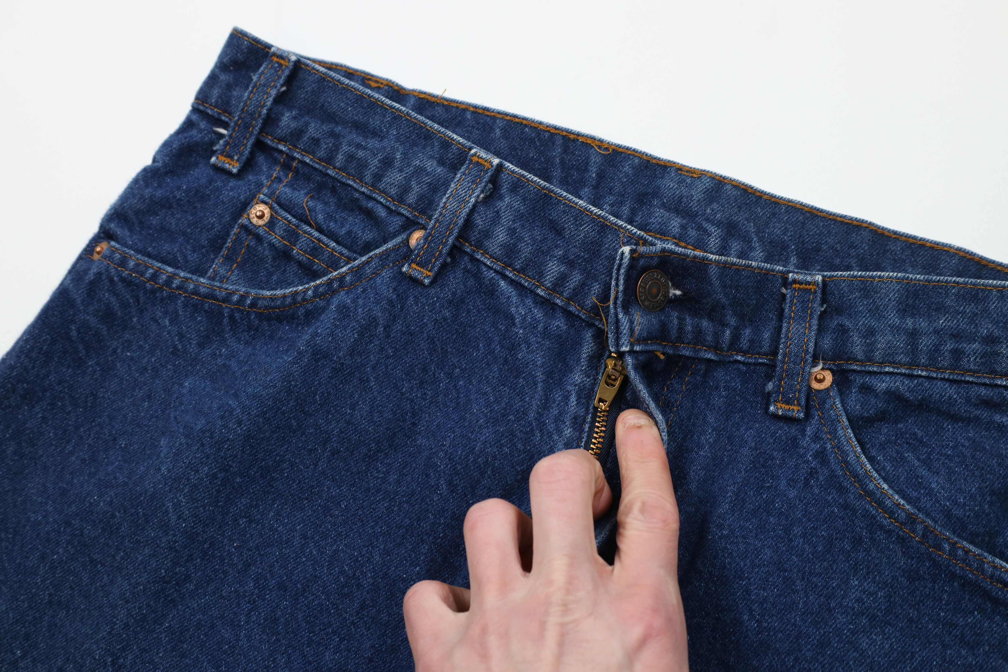 Levi's Vintage 80s Levis 509 Orange Tab Straight Leg Denim Jeans Size US 34 / EU 50 - 7 Thumbnail